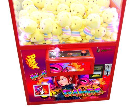 Автомат с игрушками Кра-Няшка красный модный хватайка